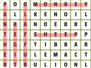 Animals Word Search